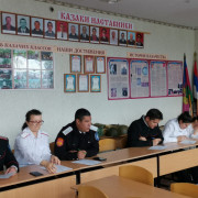 Участие казаков и казачат в общественно-просветительской акции «Казачий диктант»