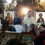 Казачата в храме Серафима Саровского