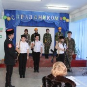 Показательное выступление казачьего военно-патриотического клуба «Русичи»