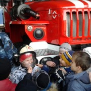 Экскурсия казачат в пожарную часть