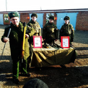 Казачата в воинской части