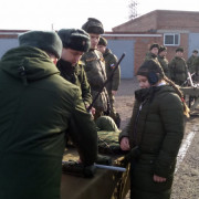 Казачата в воинской части