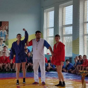 Открытые соревнования муниципального по самбо среди юношей и девушек