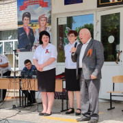 Смотр строя и песни, посвященный Дню Победы в Великой Отечественной войне, прошел в МБОУ СОШ №12 им. А.В. Суворова