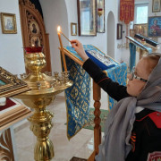 Казачата посетили Крестовоздвиженский храм