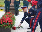 Торжественная церемония возложения цветов к мемориалу воинам-урюпинцам