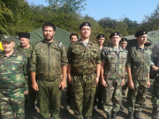Казачья молодежь на военно-полевом сборе казаков
